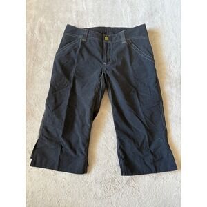 Mountain Hardwear Hiking Capri Pants Outdoor Casual‎ Black Cropped Size 6